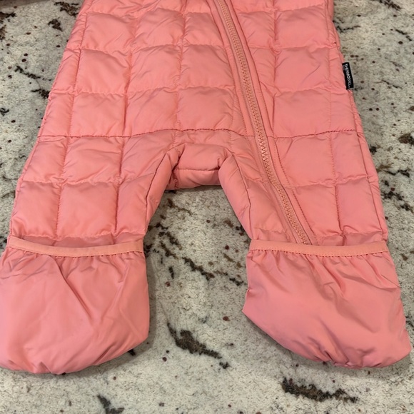 The North Face Pink Kids One Piece Snowsuit - Picture 3 of 5